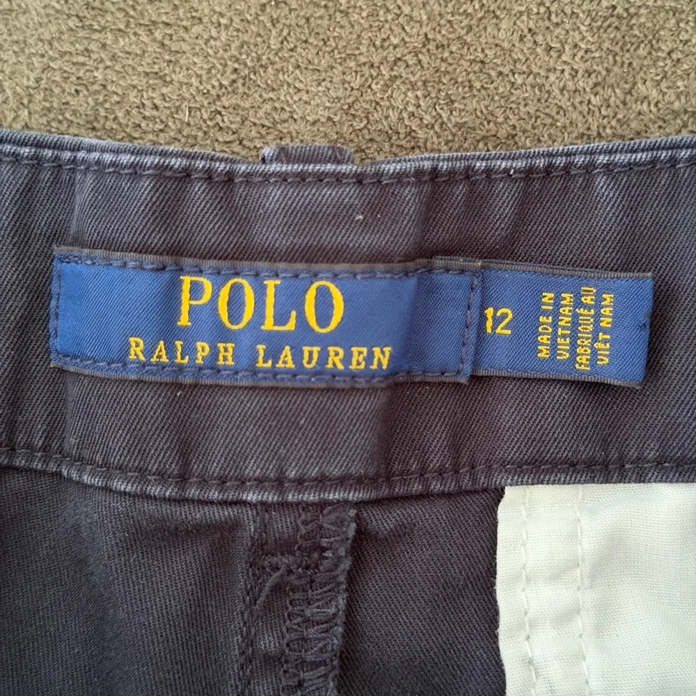 Polo Ralph Lauren Navy Chino Shorts Size 12 Classic Preppy Cotton Shorts